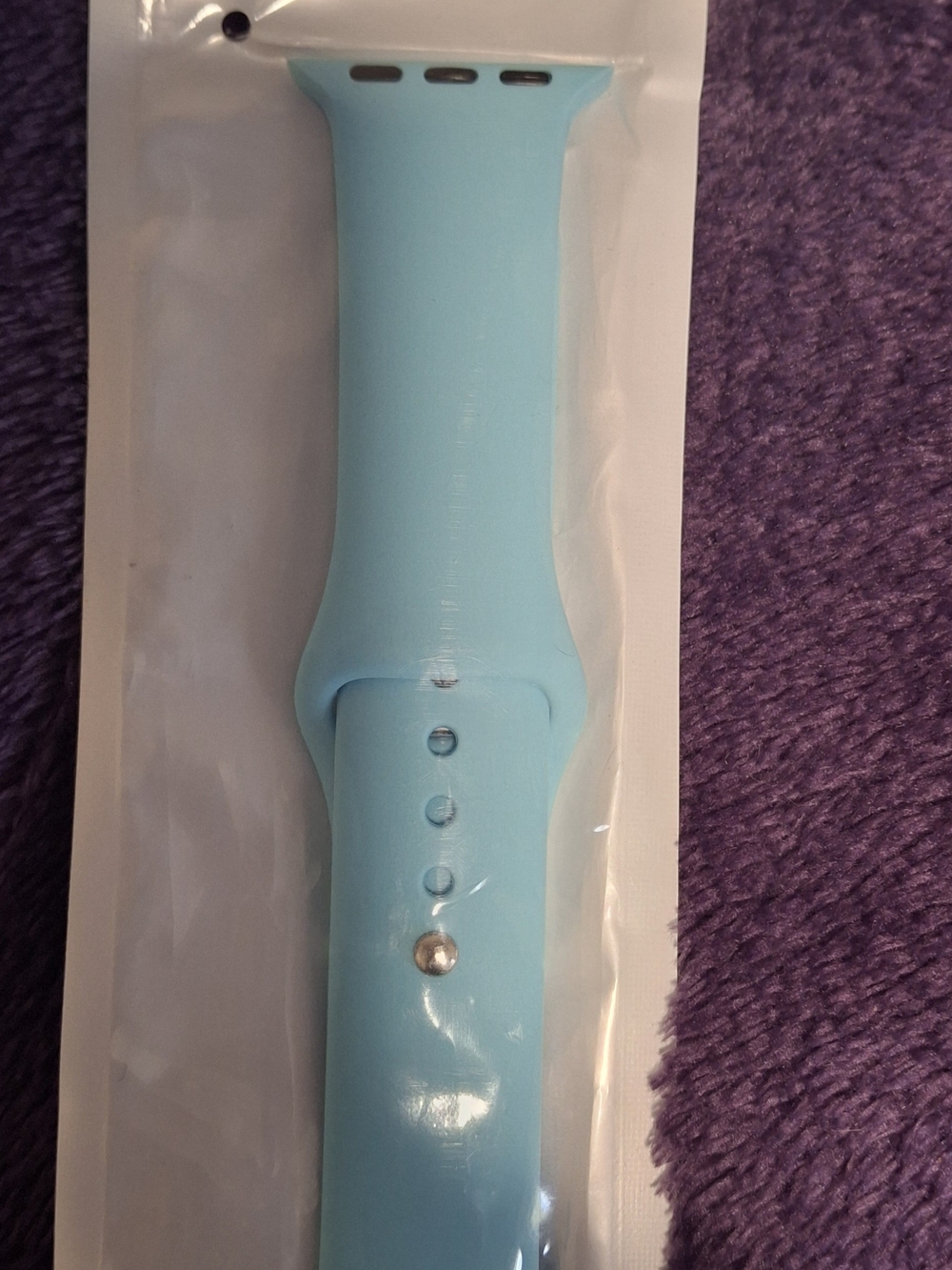 Light Blue Silicone Watch Band